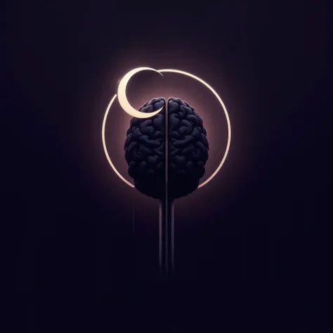 Concept: A minimalist, modern logo that combines the imagery of a brain (mind) with the shadowy, mysterious elements of an eclipse (umbra).

Details: Use a sleek, abstract brain shape with a crescent eclipse shadow cutting through it. Incorporate subtle gl...