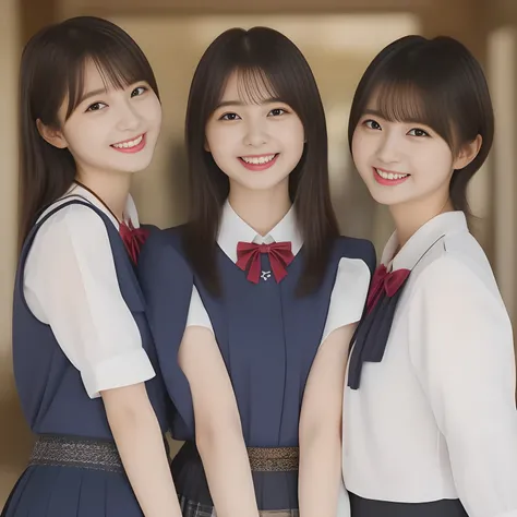 (masterpiece, best quality:1.2), High resolution, 1080P, 8K, 1girl, solo, (laughter of three zinomy girls with detailed. All the girls are noble, neat, intelligent and beautiful slender, maximum laughter of happiness: 1.8), (Incredibly well organized pure ...