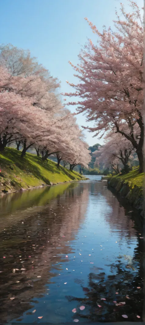 comic storyboard:1.8, comics，Cartoon，Storyboard，masterpiece, Cartoon magician walks through large expanse of sea water, bright starry sky. Romantic cherry blossoms, Xin Haicheng's picture, Pure, concept art, lofi art  style, reflection. author：Xin Haicheng...
