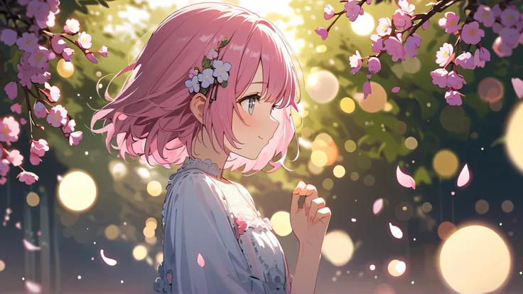 profile view, full body, absurdres, highres, ultra detailed, 1girl ,
break,
bokeh photography, soft focus, out-of-focus highlights,
dreamy ambiance, glowing circles, mesmerizing depth,
break,
Flower Fields: Frame the Scene with Blooming Petals,...