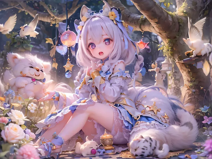 (                 top quality      ,4K,8k,                   kampala     ,        masterpiece   :1.2),                         enjoy every detail                      ,    exist  ,White Tiger                girls   Chibi,                      Notice the be...