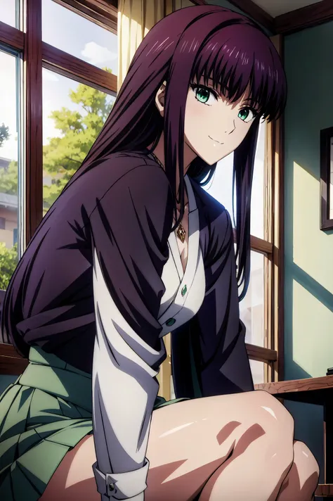 beautiful anime high school girl , バルコニーにis standing黒いシャツとジーンズのアニメの女の子 , Shinkai Makifu , 歩道にis standinggreen eyesと白いシャツのアニメの女の子 , Bewitching Anime Girl , anime visual of a young woman , Anime Best Girl , anime girl with long hair and green eyes ,, Bew...