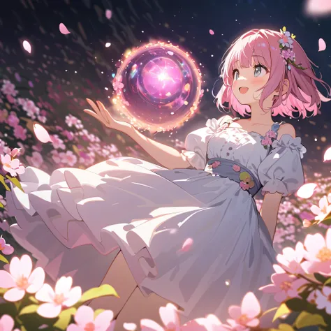 profile view, full body, absurdres, highres, ultra detailed, 1girl ,
break,
bokeh photography, soft focus, out-of-focus highlights,
dreamy ambiance, glowing circles, mesmerizing depth,
break,
Flower Fields: Frame the Scene with Blooming Petals,...