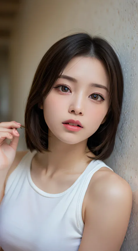 masterpiece, best quality,  illustration of a woman with a penis , super detailed, finey details, High Resolution,  8k Wallpaper, perfect dynamic composition, beautiful detailed eyes,Colossal ,  fitness wear, natural color lips,