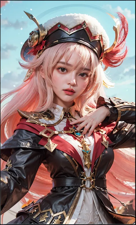 a close up of a girl or woman (K-Pop idol), detailed hair , big booobs ,  shadowbringers cinematic, 4 k detail fantasy, a beautiful fantasy empress, game cg, xianxia fantasy, xianxia hero, 2. 5 d cgi anime fantasy artwork, cinematic goddess close shot, rua...