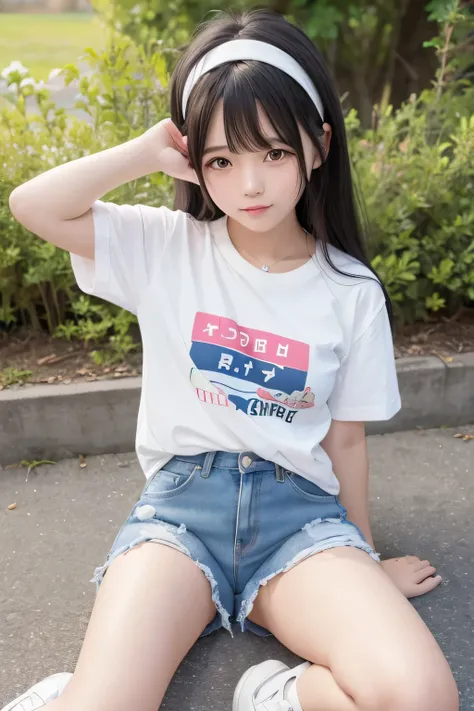    Cute and cute like elementary school   ,     beautiful age girl in 70s style clothes wearing rugby shirt   .,     cute and cute like an idol       ..,She is pure and innocent.,  I'm wearing a rugby shirt     ,Very Short Denim Shorts   ,    denim shorts ...