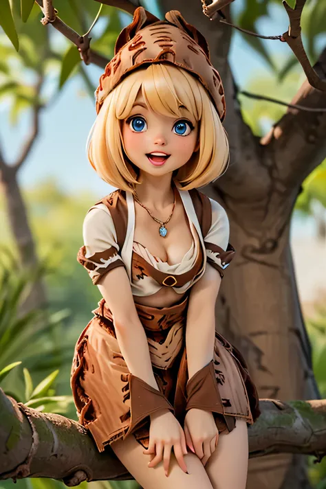 ((Very tiny cute hyperrealistic girl)), ((())), (((red cap))), (((round face))), (((blond hair))), (((blue eyes))), ((very tiny breast)), ((very tiny body:1.9)), (((medium hair))), ((((relm arrowny:1.6)))), ((open mouth)), ((cute big lips)), ((close-up)), ...