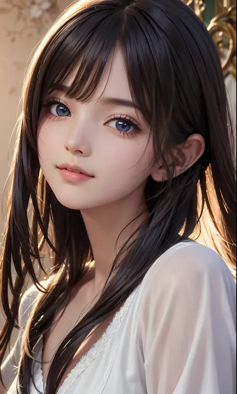 (Ultra Realistic), (Illustration), (Increased Resolution), (8K), (Extremely Detailed), (Best Illustration), (Beautiful and Detailed Eyes), (Best Quality), (Ultra Detailed), (Masterpiece ), ( wallpaper), (detailed face), solo, 1 girl, looking at viewer, fin...