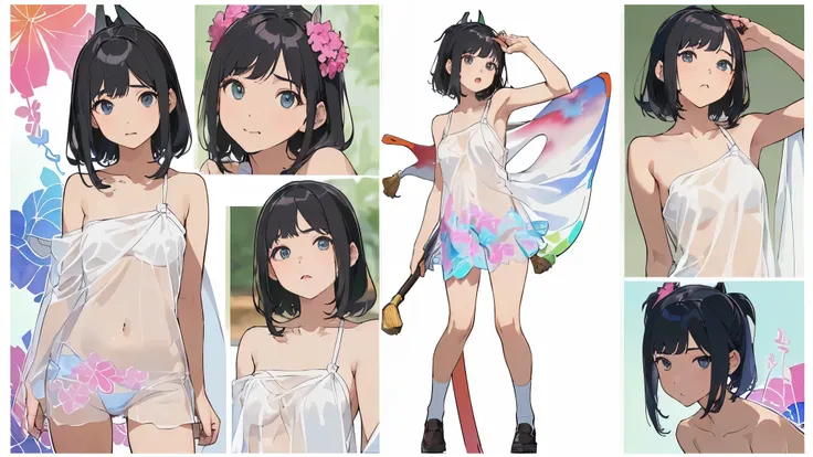 (((((realistic, Painting, 少female, 4K, masterpiece:1.5, masterpiece:1.5, top quality:1.5, high resolution:1.5, Perfect Head:1.5, super detailed illustration:1.5, beautiful eyes:1.5, nude:1.5, character concept art:1.5, Official Art, HYPER DETAIL,  Full of ...