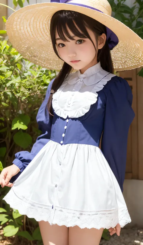 Picture of a Woman Wearing a Purple Dress and Hat ,  ピュエラ  Lolita Styleの少女の肖像 , Lolita fashion ,   Sakihime-chan  frank franzzeta , Victorian Style Outfit,  Sakihime-chan ,   Lolita Style, Rococo Dress,   cute like an angel  ,  Victorian costume ,  Belle D...