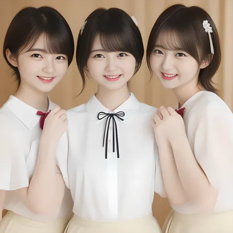 (masterpiece, best quality:1.2), High resolution, 1080P, 8K, 1girl, solo, ((Too beautiful three rich (young beauty & noble & gorgeous fashion magazine models))) are facing center. All the girls are noble, neat, intelligent and beautiful slender, maximum la...