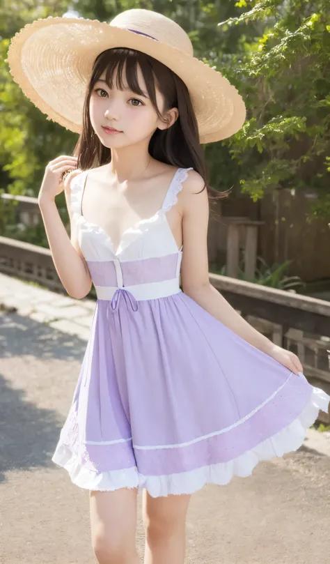 Picture of a Woman Wearing a Purple Dress and Hat ,  ピュエラ  Lolita Styleの少女の肖像 , Lolita fashion ,   Sakihime-chan  frank franzzeta , Victorian Style Outfit,  Sakihime-chan ,   Lolita Style, Rococo Dress,   cute like an angel  ,  Victorian costume ,  Belle D...