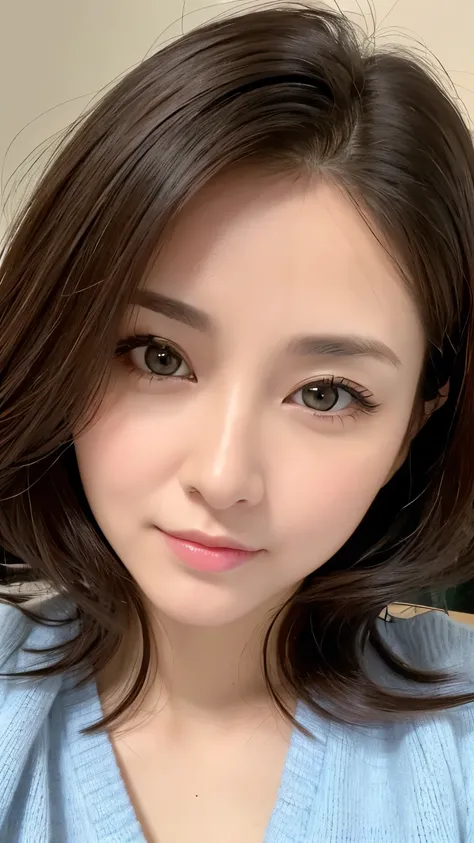 ８hair, Very Detailed, masterpiece, top quality, Photorealistic, detailed face, beautiful eyes,  40 year old woman, 1 person, cute face,  lower lip is thick and plump, face the front, beautiful body, ((staring at the viewer&#39;s eyes)), beautiful hairstyle...