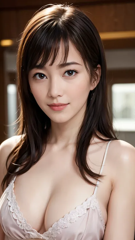 ８k, 非常にdetailed, masterpiece, top quality, Photorealistic, detailed, beautiful eyes,  40 year old woman, 1 person, cute, Lower lip is thick, face the front, beautiful body, ((staring at the viewer&#39;s eyes)), beautiful hairstyle,  light clothing,  very s...