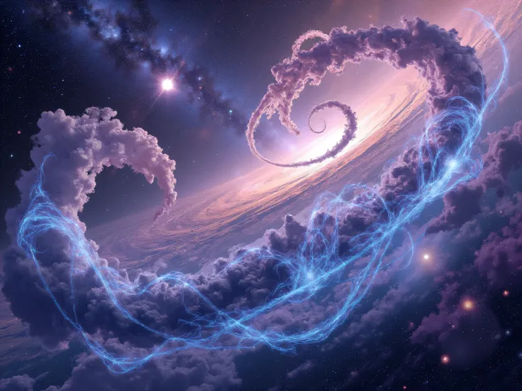 audiovawes at space, nebula, starfield, galaxies