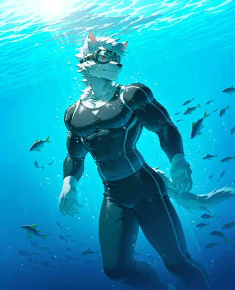 sfw,masterpiece,UHD,solo,highres,best quality,anatomically correct,furry male,( cat),collarbone,(white fur:1.5,white hair),short hair,black eyebrow,snout,(detailed eyes,red eyes,detailed pupils,beautiful eyes),snout,animal ears,cat ears,absurdres,shapely,h...