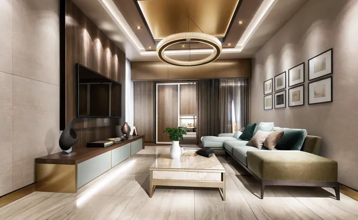 luxurious livingroom interior,