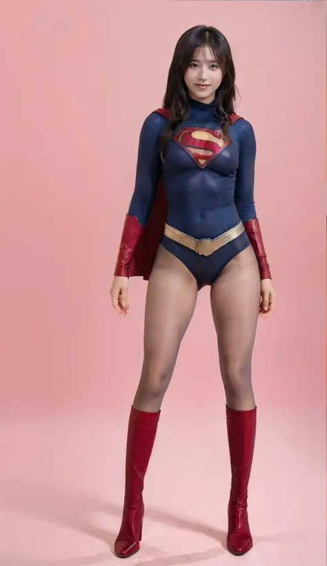 no background、((( BEAUTIFUL LEGS WITH BLACK TIGHTS .)))、(((  Legally express the beauty of your smile  )))、((((Make the most of )))、(((supergirl costume)))、(((Beautiful Hair)))、(((pain)))、((( wear black tights ....、Wear red boots)))、((best image quality、8k...