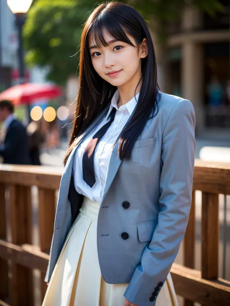 (Best-quality, Masterpiece, Ultra High Resolution, (Photorealistic:1.4), Raw Photo, depth of field, professional lighting, perfect anatomy, extremely details), 
1girl, 15-years-old, the most famous Japanese idol, (((standing))), (wearing most photorealisti...