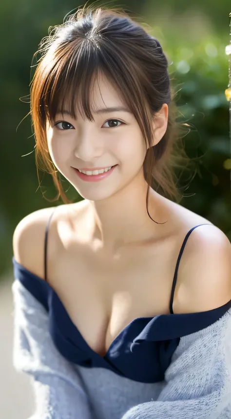 masterpiece,best quality,(Japanese girl),((Beautiful girl)),cleavage,(off shoulder:1.2),(perfect body beauty:1.2),(shy smile),From slightly above