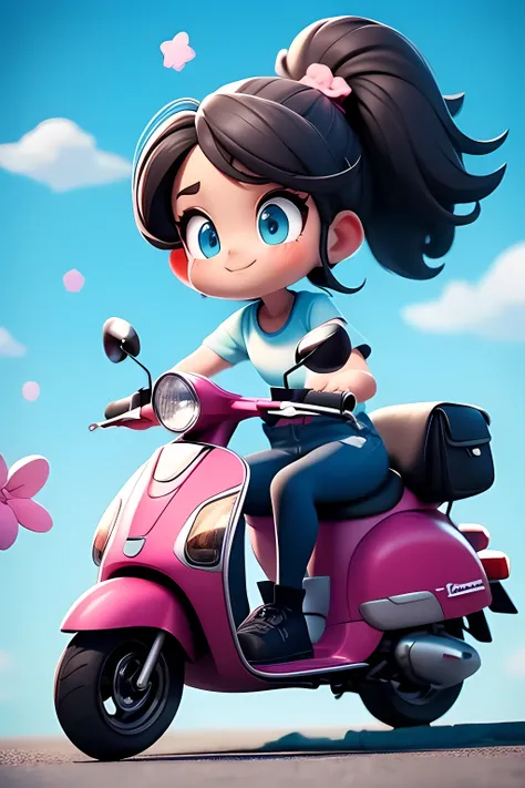 Here’s a detailed description of the scene for a3D cartoon version designed for ren:\n\n---\n\n**Scene:**\nA vibrant, cheerful environment with bright colors and a playful atmosphere. The setting is a sunny street in a whimsical, cartoonish town, with colo...
