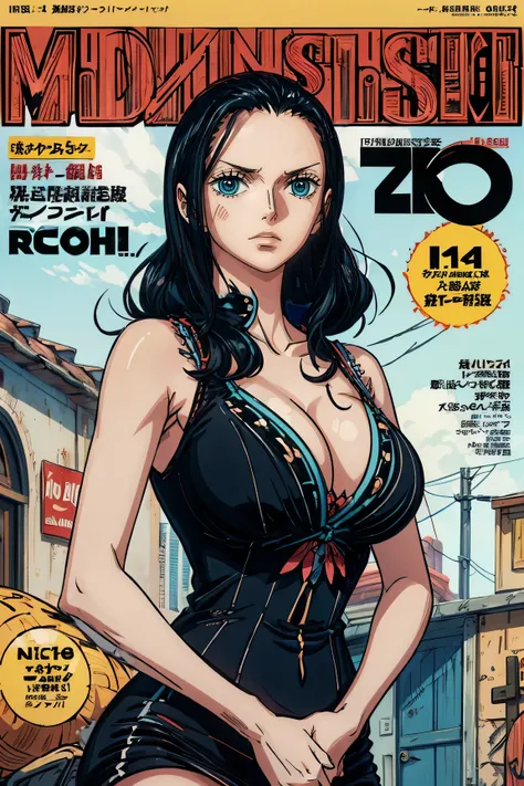 ((Masterpiece:1.49)), High quality、MASTERPIECE、4K、8k、16k, ((NICO ROBIN:1.39)), Highest quality, masterpiece, masterpiece, highest quality, Realistic, Very detailed, Finer details, High resolution, 8k wallpaper ,1 mature, ((cowboy shot:1.3)),glamorous,Cleav...