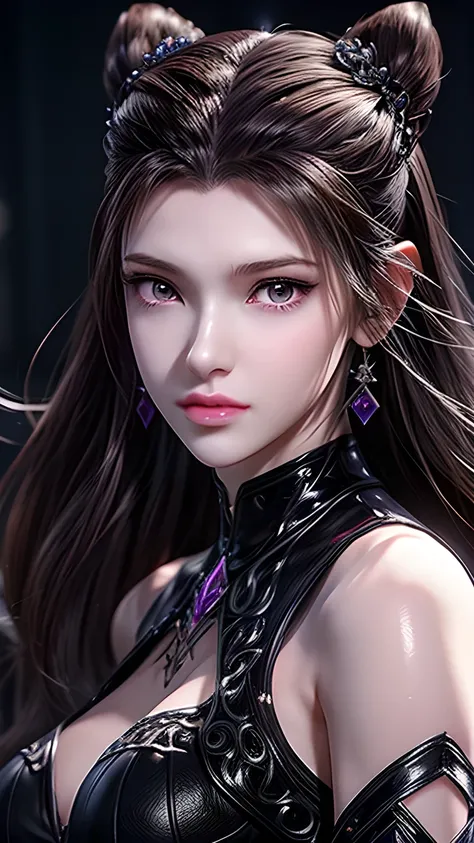 Anime - style image of a woman in a white and purple miniskirt，4k detail fantasy， 3D rendered character art 8K ，Anime High Details ，Smooth anime CG illustration， is very popular on cgstation ， 8k High Quality Detailed Art ，goddess。Extremely Fine Details， u...