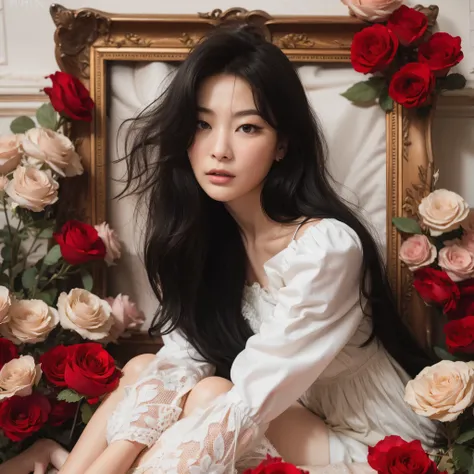 Seulgi, black hair