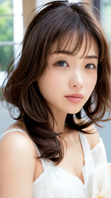 memory correction:255, Everything modern:1.66, Picture of a Cute Japanese Woman, smile, 20 years old, Straightening Oil, A single hair&Hair Balm:1.55, (photo realistic:1.4), (hyper realistic:1.4), (realistic:1.3), ( smoother lighting :1.05), (Improved Mo...