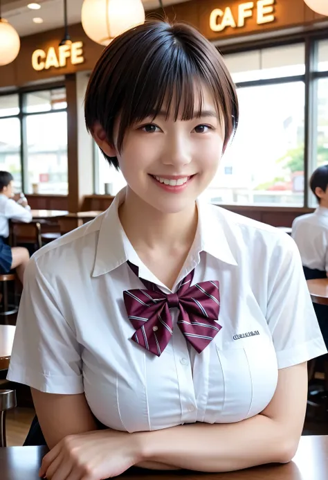 Genuine, nsfw, high resolution images , masterpiece, top quality , high quality , very detailed,  More Information, sharp details, sharp concentration, professional lighting , alone, 1 girl, Young Japanese Women with Butts, max per body, ((dark brown hair,...