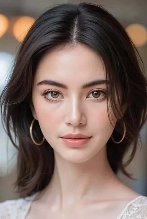 ((ethereal beauty)), ((1 girl)), (((Frontal view))), beautiful young ((Russian)) woman, long hair, ((Davika Hoorne)). (photorealistic), 16K, UHD, RAW, high quality photograph, professional photoshoot, ultra detailed, ultra high resolution, ((ultra high det...