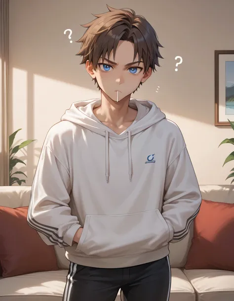 adult, male, adult, handsome, beige skin, tomboy, brown hair, short hair, hair on forehead, bright blue eyes, tall height, light curvy thighs, light curvy hips, thin waists, flat chest, light ass, skinny, detailed eyes, detailed face, detailed body, adult,...