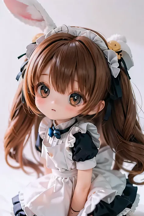 
         rabbit girl        、         chibi    、     young girl、 maid clothes　