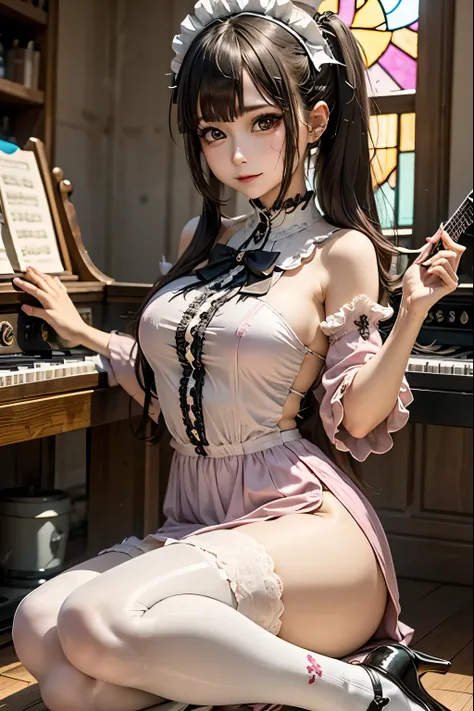  hard dark gothic makeup、Dark black eyeshadow、 sad、Good skin radiance、 dark gothic 、 dark smile 、palace、The beauty of fragrance、24 years old、thigh high socks、knee-high socks、黒いknee-high socks、pantyhose、 My wet feet are shiny from sweat 、 My feet have a lot...