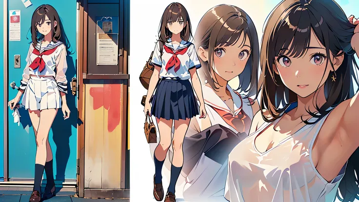 ((((realistic, Painting, 少female, 4K, masterpiece:1.5, masterpiece:1.5, top quality:1.5, high definition:1.5, Perfect Head:1.5, super detailed illustration:1.5, beautiful eyes:1.5, nude:1.5, character concept art:1.5, OFFICIAL ART, HYPER DETAIL,  Full of D...