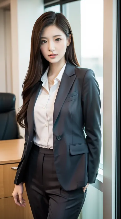 Alafeld asian woman posing in small suit in office building, gorgeous young korean woman, beautiful korean woman, beautiful young korean woman, korean girl, sexy girl, beautiful asian girl, gorgeous chinese model, asian girl with long hair, beautiful girl ...