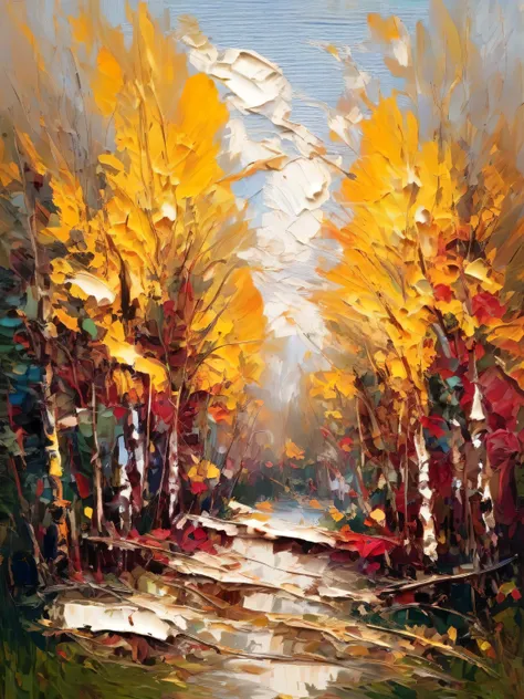 old wood, very thick impasto impresionismo abstracto, Alta resolución, very thick Impasto. Stylized rough impressionistic painting with large palette-knife