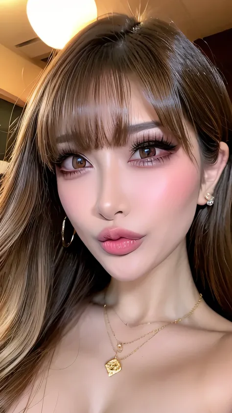 ((最   high quality   ,masterpiece,   high quality   )) 16k、gravure  ,Xiaoyang, 最 high quality   , shape,   Extremely detailed BeautifulBig Breasts,    high image quality,    8k ,wallpaper, perfect dynamic structural shape,   duck mouthにセクシーな唇 、shine glitte...