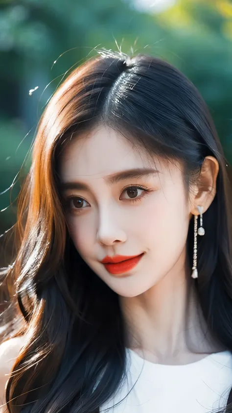 Ultra HD resolution,artistic photos,21year girl,earrings,long hair,Cold white skin,D cup, messy hair , messy hair ,Ruddy face