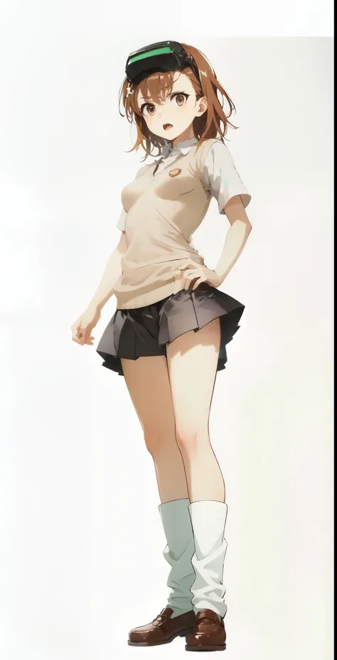 Misaka_mikoto, very angry, furious, yelling, brown eyes. parted lips, pretty teeth, tongue, pretty face