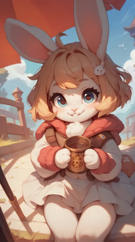 A cute rabbit