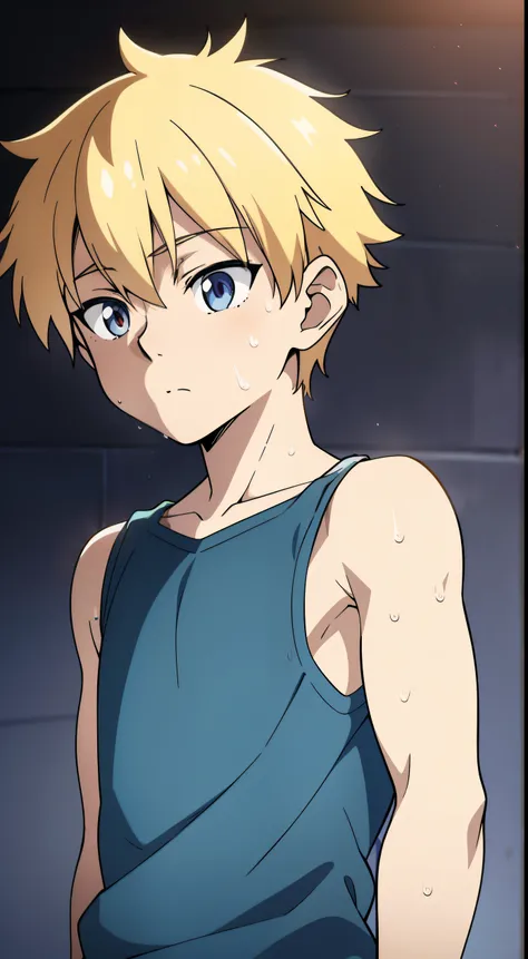 high-quality, 1boy, young boy, shota, cute face, sweat, Showing armpit, anime, detailed facial features, soft andattractive expression, relaxed posture, hazy background, natural lighting, vibrant colors, digital illustration, concept art, atmospheric, phot...
