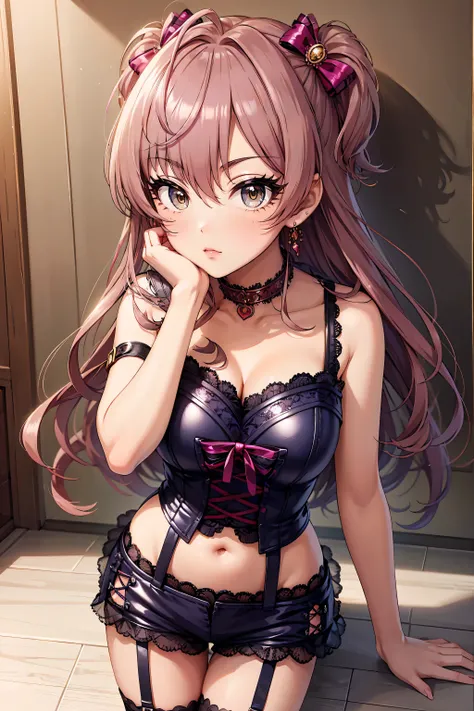 Very noble、She's erotic and cute 、Beautiful pink hair 、Wear revealing clothing、 garter belt、garter strap、 wears erotic and glamorous lace 。please wear erotic pink indecent lingerie 。。。。。、 Vibrant Color Styles 、 I'll dazzle you with the best images i...