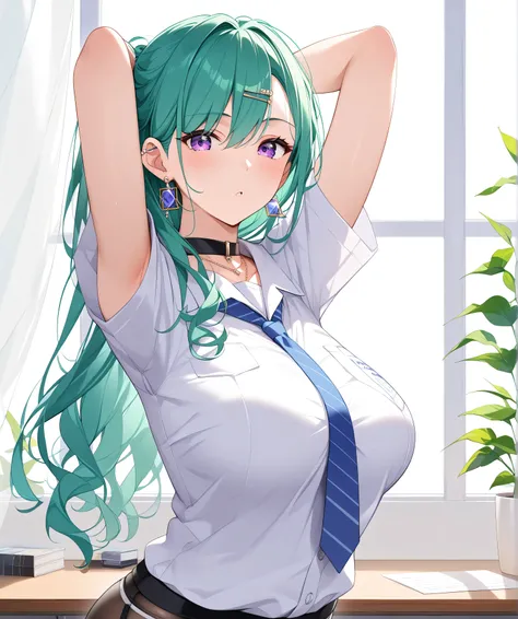 master piece、Best Quality,Super detailed,High resolution,Extremely detailed CG,Unity 8K Wallpaper,weat,score_9, score_8_up, score_7_up, score_6_up, score_5_up, score_4_up, source_anime,mature female,professional quality,Yakumo_Beni,YakumoBase, long hair, b...