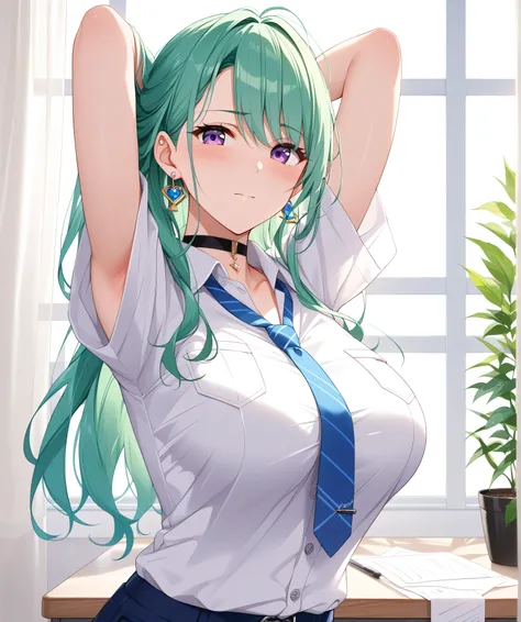 master piece、Best Quality,Super detailed,High resolution,Extremely detailed CG,Unity 8K Wallpaper,weat,score_9, score_8_up, score_7_up, score_6_up, score_5_up, score_4_up, source_anime,mature female,professional quality,Yakumo_Beni,YakumoBase, long hair, b...
