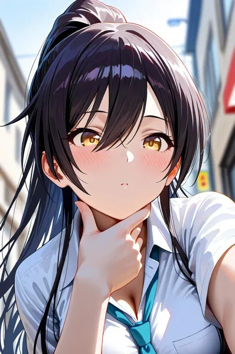 (Masterpiece:1.2), (Highest quality:1.1), (Very detailed), 
(The best shape), (Best shadow), (Absurd), 
(Detailed Background), (So beautiful), Shiny, 
Beautiful eyes in every detail, Extraordinary, Countershading, 8k, 32K, High resolution, 
Very Detailed C...