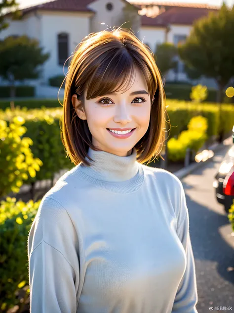 (Sparkling),(( wine glasses)),Wine Party,(White Wine)),(( wine glasses)),(realistic, superrealistic:1.4), 16K high resolutionR, high resolution ,((White Wine)),(( wine glasses)),happy smile,Age 33,Age 35, short hair, best smile、Brown short hair,japanese a...