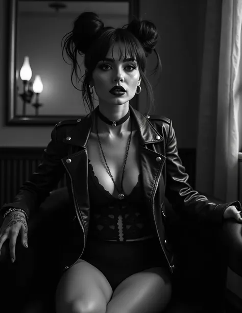 “Hello Boys! Introducing Ditta Vonâge, a stunning and captivating French bohemian rebel, stars in an award-winning erotic boudoir photoshoot by the Kings of Kink—Helmut Newton, Herb Ritts, Rick Castro, and Robert Mapplethorpe, with stylistic nods to Kishin...