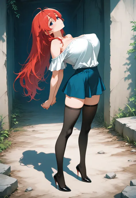 score_9, source_anime, landscape, BREAK, longtorso_v0.63_pony, perky breasts, coverd nipples, BREAK, solo, 1 skinny girl standing, arched back, arms down behind back, looking at viewer, BREAK, bursting huge breasts, too short torso, skinny legs, BREAK, off...