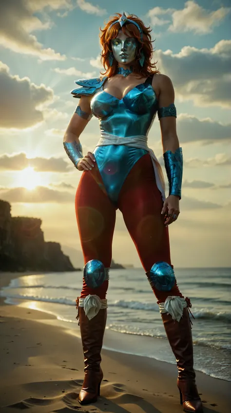 score_9,score_8_up,score_7_up,from below,
1girl,mature female,full body,standing,hand on own hip,huge breasts,narrow waist,wide hips,mature female,milf,high heel boots,jewelry,beach,sea,
Outstanding,master work,32K,UHD,best quality,perfect work,ray tracing...